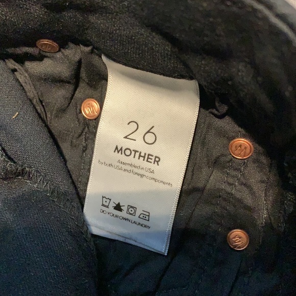 MOTHER High-Waisted Looker Ankle Fray Jeans In Guily Glitter Racer - Picture 7 of 12